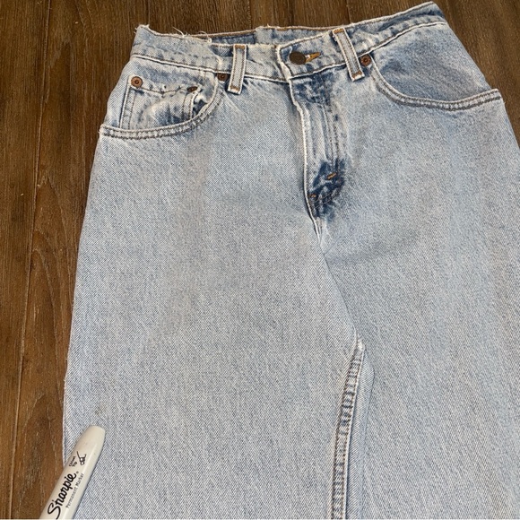 VINTAGE Levi's 550 Jeans Women’s 24 x 32 Long High Rise Y2K Tapered Mom Jean 90s - Picture 14 of 15